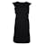 Autre Marque Zeitgenössisches schwarzes Designerkleid mit Vordertaschen Viskose Elasthan Nylon  ref.1287028