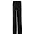 Pantalon à rayures latérales Victoria Beckham Soie Coton Viscose Noir  ref.1287048