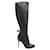 Valentino Knee Length 'Bow' Leather Boots Black  ref.1287065