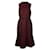 Autre Marque Camilla und Marc Ärmelloses Kleid mit Stehkragen in Schwarz und Burgund Bordeaux Baumwolle Polyester  ref.1287076