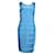 Autre Marque Vestido de designer contemporâneo azul cerúleo com costura transparente Suécia Nylon  ref.1287088