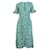 Autre Marque Vestido largo floral de diseñador contemporáneo Verde Rayo  ref.1287091
