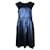 Autre Marque Vestido com glitter marinho de designer contemporâneo Azul Algodão Poliéster  ref.1287092