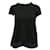 Sacai Black & Blue T-Shirt with Lace Back Polyester Linen  ref.1287099