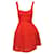 Maje Maje Orange Sleeveless Mesh Mini Dress Polyester  ref.1287109