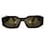 Gianni Versace Vintage-Sonnenbrille in Braun Metall Kunststoff  ref.1287112