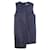 JACQUEMUS Gestreiftes asymmetrisches Kleid Marineblau Baumwolle Leinen  ref.1287124