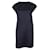 Autre Marque CONTEMPORARY DESIGNER Navy Silk Dress Navy blue Cotton  ref.1287152