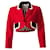 MOSCHINO Cropped Vintage Military Jacket Red  ref.1287180
