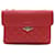 Chanel Bolsa de ombro com corrente com aba A98646 Vermelho  ref.1287195
