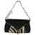 Céline Celine Black Clutch/ Handbag with Zebra Print Ponyhair Leather  ref.1287242