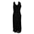Autre Marque Zeitgenössisches Designerkleid aus schwarzem Samt mit Muster  ref.1287247