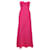 Autre Marque Zeitgenössisches, trägerloses Maxi-Abendkleid in leuchtendem Rosa Pink Polyester  ref.1287250