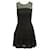 Sandro Black Mini Mesh Dress With Fringes Polyester Triacetate  ref.1287260