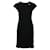Autre Marque Vestido negro con pliegues de diseñador contemporáneo Poliéster  ref.1287267