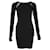 Elizabeth And James - Mini-robe moulante en maille noire Suede Polyester  ref.1287285