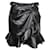 Self portrait Minifalda negra de cuero sintético con volantes de Self-Portrait Negro Poliuretano  ref.1287287