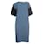 Autre Marque CONTEMPORARY DESIGNER Robe bleue avec manches noires Polyester Acetate  ref.1287302