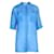 Autre Marque Camicia Blu DESIGNER CONTEMPORANEO Seta Ceramica  ref.1287311