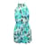 REFORMATION Minivestido com estampa floral azul e turquesa nas costas nuas Viscose  ref.1287321