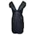 Autre Marque SCANLAN & THEODORE Mini-robe à col en V profond Viscose Bleu Marine  ref.1287323