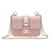 Bolso pequeño con solapa y cierre Glam Rockstud de Valentino Rosa Cuero  ref.1287340