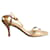 SALVATORE FERRAGAMO Golden Sandals Leather  ref.1287367