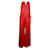 Autre Marque MICHAEL LO SORDO Completo con top bustier rosso e pantaloni a gamba larga  ref.1287413