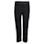 Chloé Pantalon noir à rayures latérales Coton Viscose Acetate  ref.1287421