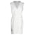 Autre Marque Pleated Ivory Detail Dress Cream Cotton  ref.1287450