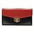 Prada Portafoglio bicolore con chiusura a girello Rosso Pelle  ref.1287452