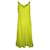 Autre Marque Vestido lencero Colette verde lima de diseñador contemporáneo Seda  ref.1287490