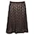Dolce & Gabbana Brown Lace A-Line Midi Skirt Wool Acrylic  ref.1287495
