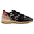Valentino Rockstud Accenti Sneakers con motivo in pizzo Multicolore Pelle  ref.1287506