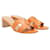 Hermès Sandalo Hermes Oasis Arancione Pelle  ref.1287510