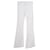 Autre Marque Calças Flare Legs Brancas de Designer Contemporâneo Branco Algodão Elastano  ref.1287519
