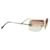 Chanel Randlos Y2K-Sonnenbrille Braun - Ansicht 2