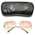 Chanel Randlos Y2K-Sonnenbrille Braun - Ansicht 6