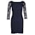Diane Von Furstenberg Zarita Navy Lace Dress Navy blue Nylon Rayon  ref.1287534