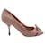 Dior Cannage Peeptoes Pink Lammfell  ref.1287559
