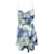 REFORMATION Blue Floral Print Mini Dress  ref.1287564
