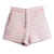 SANDRO High Waistededededede Shorts mit Streifen Rot Baumwolle Polyester Polyamid Acryl  ref.1287565