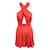 REFORMATION Petite robe rouge avec ouverture sur le devant  ref.1287571