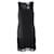 Autre Marque ZEITGENÖSSISCHES DESIGNER-Kleid mit Fransen Schwarz Polyester  ref.1287579