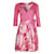 Diane Von Furstenberg Jewel Fuchsia Wrap Dress Pink Silk Wool  ref.1287613