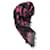 Alexander Mcqueen Black & Pink Silk Skull Scarf Modal  ref.1287619
