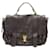 Proenza Schouler PS1 Mittelgroße Tasche aus dunklem Graphitleder Grau  ref.1287620