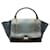 Céline Blue/Black Python Leather and Suede Trapeze Bag  ref.1287635