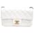 Chanel  Lambskin Classic Golden Ball New Mini Crossbody Bag White  ref.1287681
