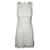 Autre Marque ZEITGENÖSSISCHES DESIGNER-Kleid in Elfenbein mit Stickerei und Rundhalsausschnitt Roh Baumwolle Polyester  ref.1287690